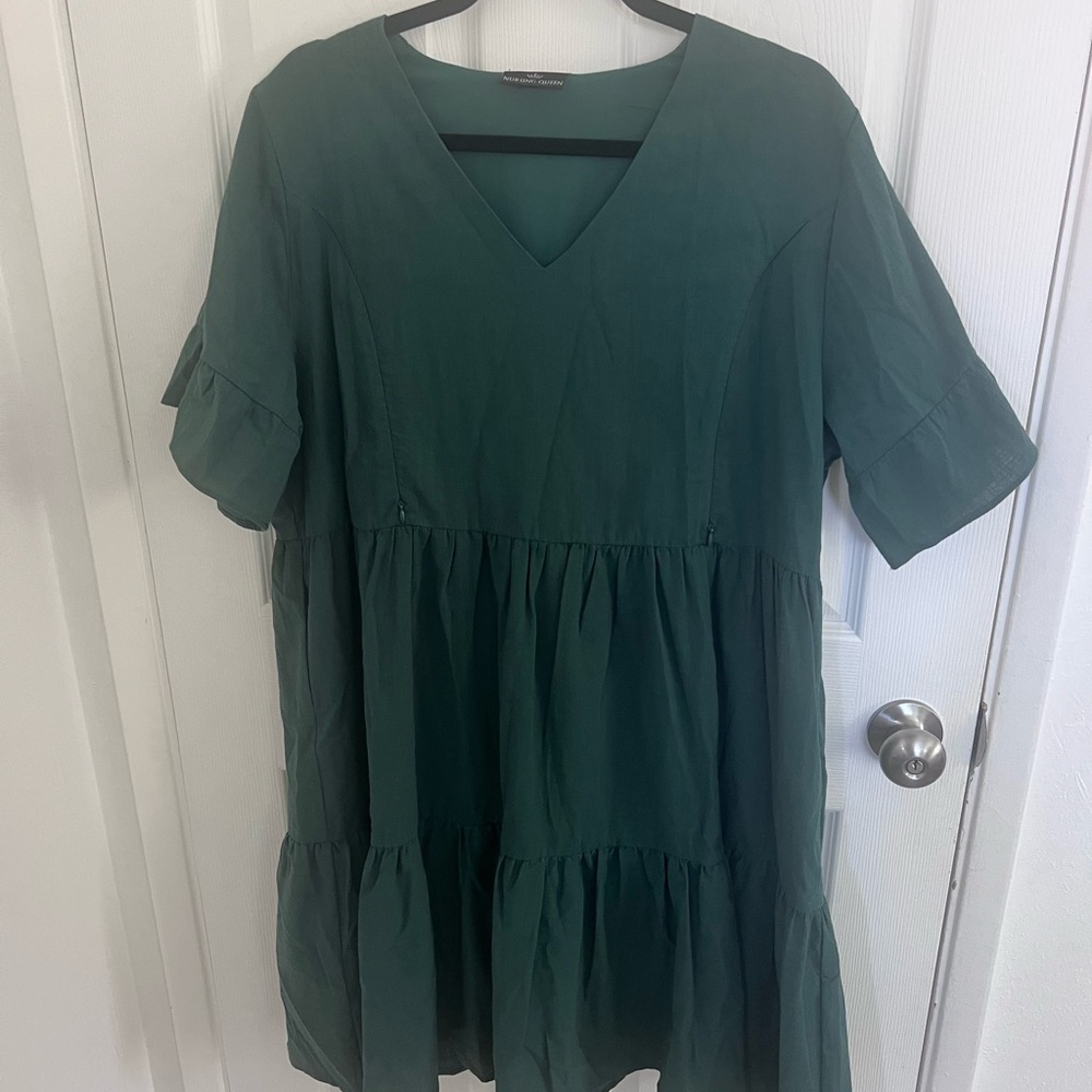 Nursing Queen Emerald Green Dress